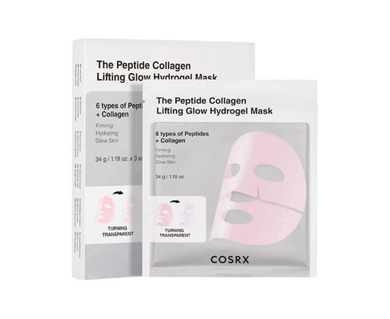 Cosrx Lifting Glow Hydrogel Mask Trio - Sada pleťových masek 34.0g Ķermeņa kosmētika