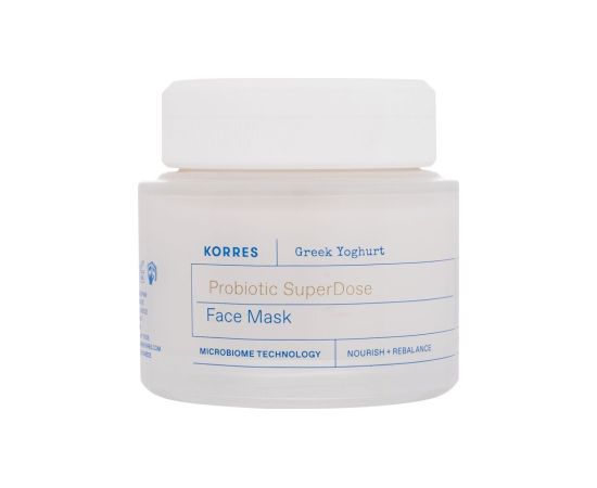 Korres Greek Yoghurt / Probiotic SuperDose Face Mask 100ml Sejas kopšana