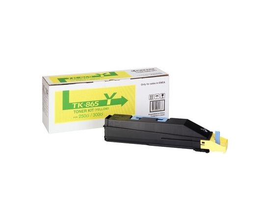 Kyocera TK-865Y Toner Cartridge, Yellow Lāzerprinteru izejmateriāli