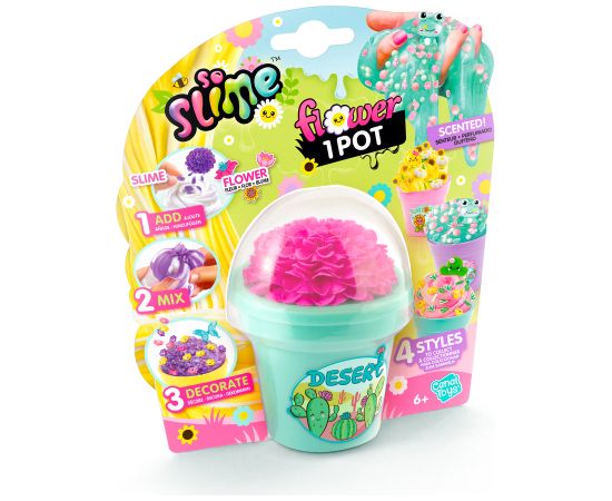 SO SLIME Slime gatavošanas komplekts Puķu pods Mīkstās rotaļlietas