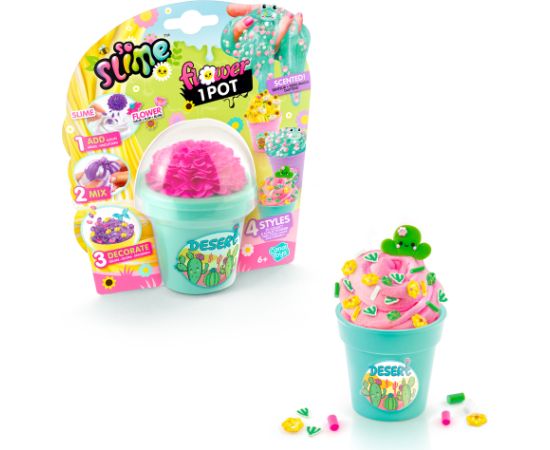 SO SLIME Slime gatavošanas komplekts Puķu pods Mīkstās rotaļlietas