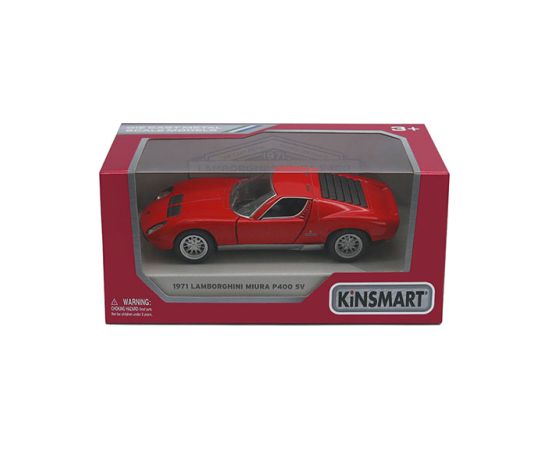 KINSMART Die-Cast modelis 1971 Lamborghini Miura, izmērs 1:38 Jaunumi, Bērnu preces