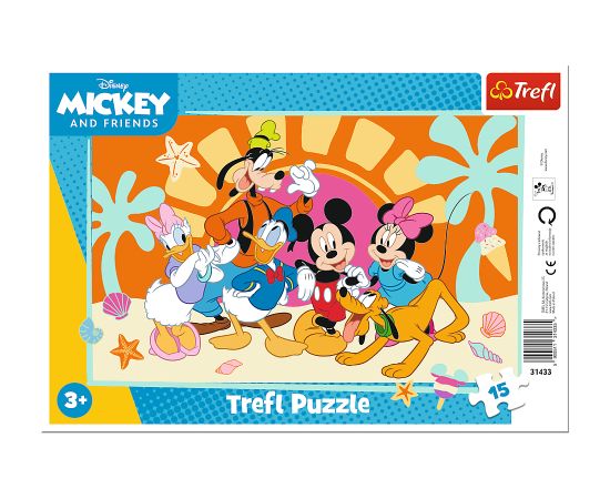 TREFL DISNEY ППазл в рамке Микки-Маус, 15 шт. Пазлы