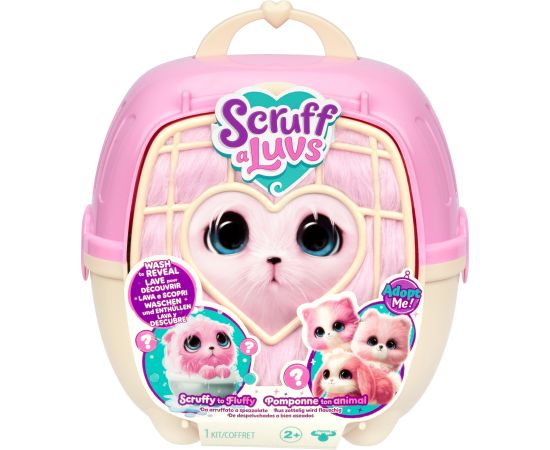 SCRUFF-A-LUVS plīša mājdzīvnieks, rozā, 19 cm Jaunumi, Bērnu preces