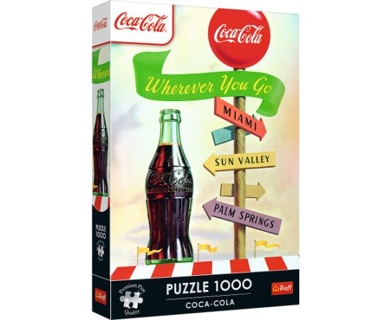 TREFL Premium Plus Пазл Coca-Cola: куда бы ты ни пошёл, 1000 шт. Пазлы