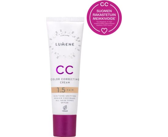 Lumene Color Correcting Cream CC 7in1 Fair 30ml Jaunumi - Skaistums