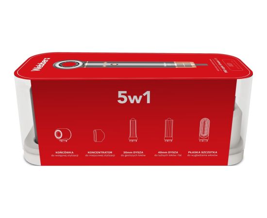 Suszarka do włosów 5w1 WEBBER HD4 1300W z JONIZACJĄ I REGULACJĄ 5 końcówek Jaunumi - Skaistums
