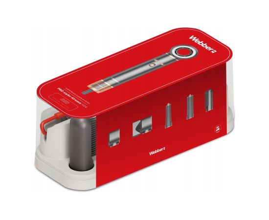 Suszarka do włosów 5w1 WEBBER HD4 1300W z JONIZACJĄ I REGULACJĄ 5 końcówek Jaunumi - Skaistums