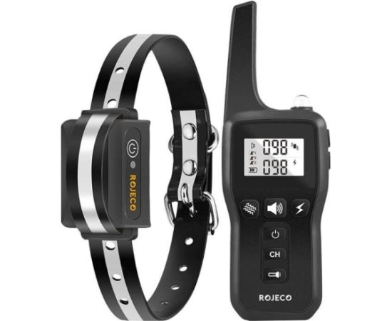 Rojeco Elektryczna obroża antyszczekowa 1000m PD529 (Czarna) Citas preces