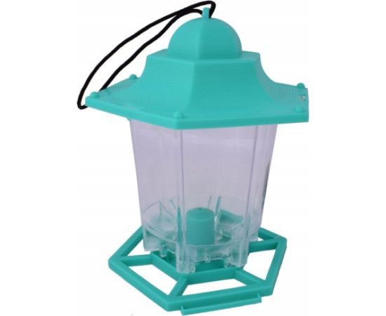 Greenmill KARMNIK Z DASZKIEM PLASTIKOWY ZIELONY SZEROKOŚĆ 13cm WYSOKOŚĆ 18cm Citas preces