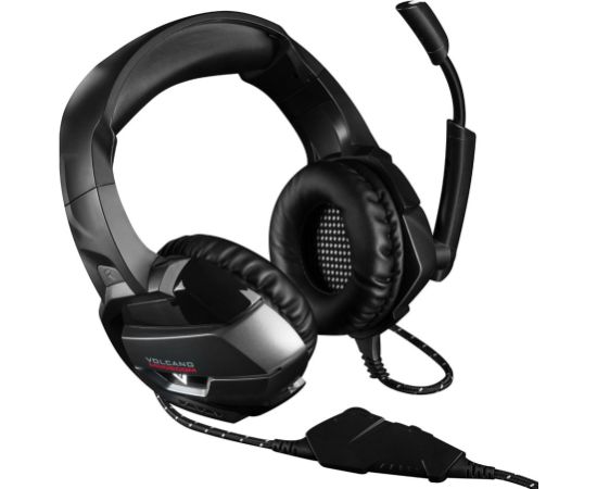 Modecom Volcano MC-859 Bow Spēļu Austiņas ar Mikrofonu / 3.5mm / 2.2m Vads / Melnas Austiņas