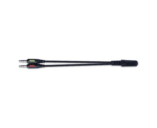 Modecom Volcano MC-859 Bow Spēļu Austiņas ar Mikrofonu / 3.5mm / 2.2m Vads / Melnas Austiņas