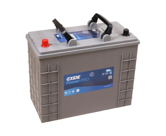 EXIDE PowerPRO EF1251 12V 125Ah 850A(EN) 349x175x285 1/1 EAN3661024037952 Akumulatori