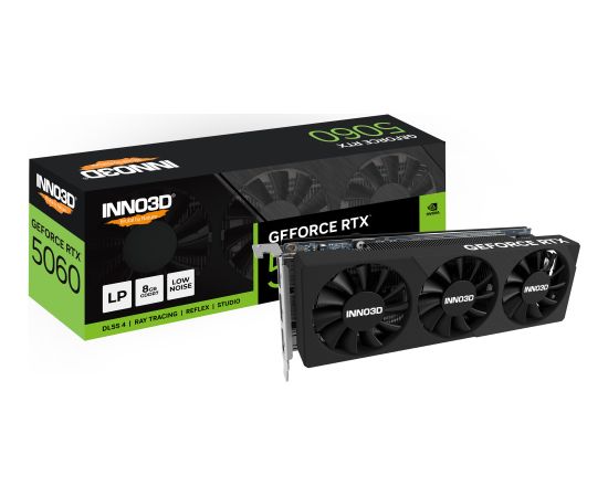 Inno3D GeForce RTX 5060 LOW PROFILE (DLSS 4, 2x DisplayPort, 1x HDMI 2.1) Видеокарты