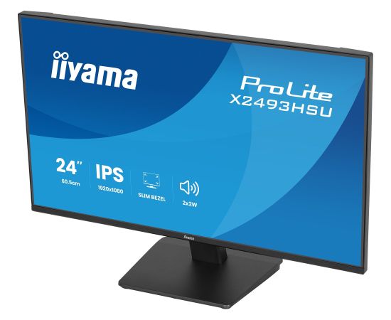 Iiyama ProLite X2493HSU-B1 (60.5 cm (23.8 Zoll), schwarz (matt), FullHD, IPS, HDMI, DP, USB-Hub, Adaptive-Sync, 120Hz Panel) LED / LCD мониторы