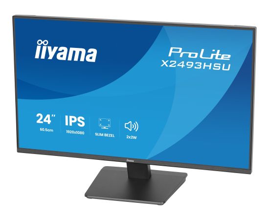 Iiyama ProLite X2493HSU-B1 (60.5 cm (23.8 Zoll), schwarz (matt), FullHD, IPS, HDMI, DP, USB-Hub, Adaptive-Sync, 120Hz Panel) LED / LCD мониторы