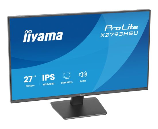 Iiyama ProLite X2793HSU-B1 (68.6 cm (27 Zoll), schwarz (matt), FullHD, IPS, HDMI, DP, USB-Hub, Lautsprecher, 120Hz Panel) LED / LCD мониторы