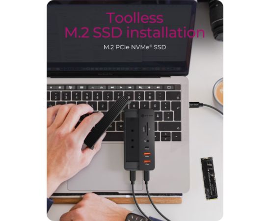 Raidsonic Icy Box IB-DK4072M-CU31 (USB-C, PD, M.2, HDMI) Новинки Компьютерная техника