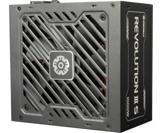 Enermax REVOLUTION III S 1000W (black, 1x 12-pin high power GPU, 4x PCIe cable management, 1000 watts) Datoru barošanas bloki