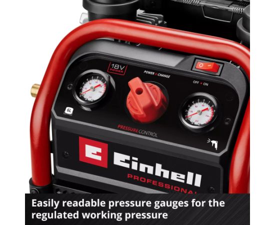 Einhell Power X-Change Akku-Kompressor SILENZZO 18/160, 18Volt (rot/schwarz, ohne Akku und Ladegerät) Новинки Для дома и сада 