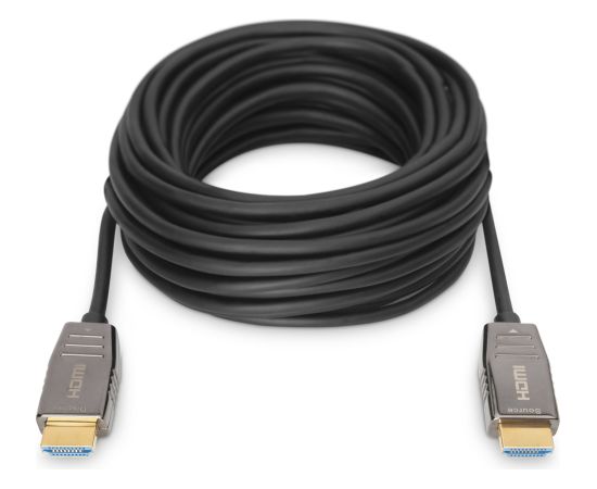 Digitus HDMI AOC Hybrid Fiber Optic Cable, UHD 8K (black, 15 meters) Dažādi vadi