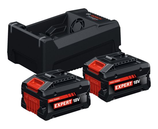 Bosch Powertools EXPERT starter set 2x EXBA 18V-55 + dual-voltage charger GAL 12V/18V-80 (black, 2x Li-ion battery 5.5Ah, AMPShare Alliance) Новинки Для дома и сада 