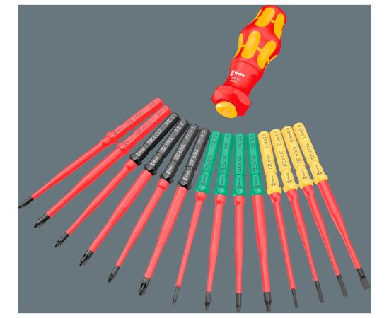 Wera Kraftform Kompakt Turbo i Imperial 1 Tool Finder, 16-piece (red/yellow, 16-piece) Новинки Для дома и сада 