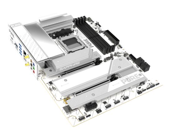 Sapphire PURE X870A WIFI 7 (white) Mātes plates