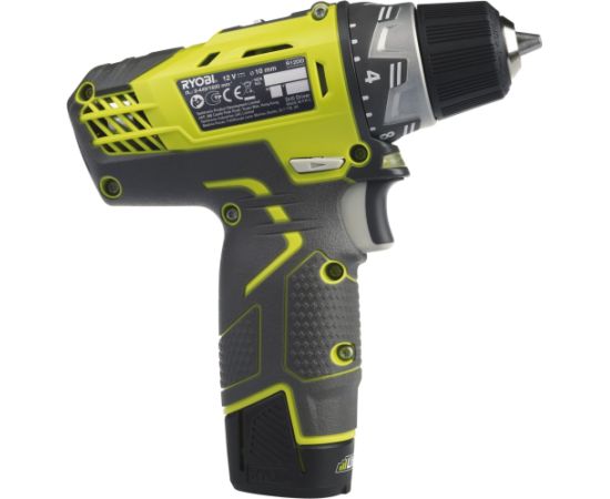 Ryobi cordless compact screwdriver R12DD-220S, 12 volts (green/black, Li-ion battery 2.0 Ah, tool bag) Новинки Для дома и сада 
