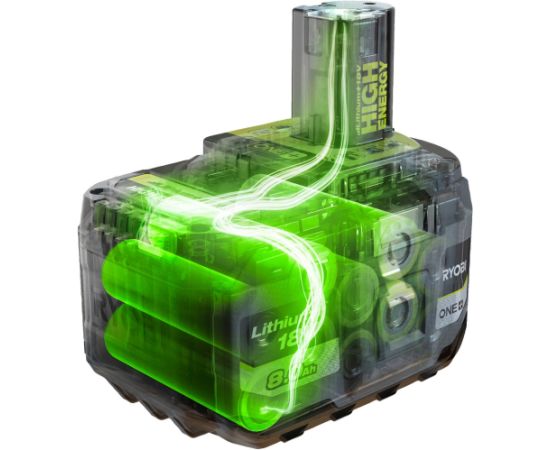 Ryobi ONE+ battery 18Volt 8Ah Lithium+ RB1880T (High Energy) Baterijas un akumulatori