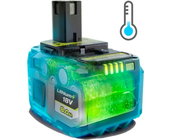 Ryobi ONE+ battery 18Volt 8Ah Lithium+ RB1880T (High Energy) Baterijas un akumulatori