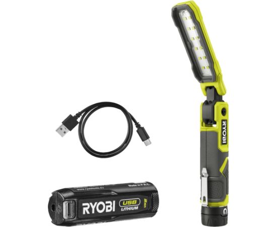 Ryobi 4V battery-powered flashlight RLI4-120G (with battery and charging cable) Декоративное освещение 