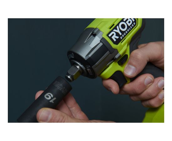 Ryobi ONE+ brushless cordless impact wrench RIW18CBL-0, 18 volts (green/black, without battery and charger, 1/2") Новинки Для дома и сада 