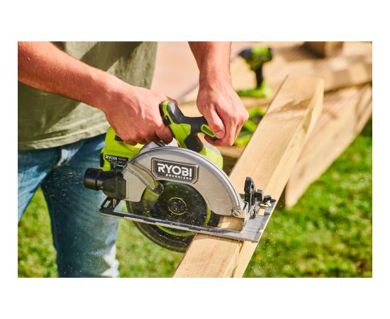 Ryobi ONE+ brushless cordless circular saw RCS18BL-0, 18 volts (green/black, without battery and charger) Новинки Для дома и сада 