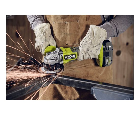 Ryobi ONE+ brushless cordless angle grinder RAG18BL-0, 18 volts (green/black, without battery and charger, 125mm) Новинки Для дома и сада 