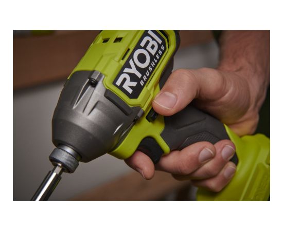 Ryobi ONE+ brushless cordless impact wrench RID18BL-0, 18 volts (green/black, without battery and charger, 1/4") Новинки Для дома и сада 
