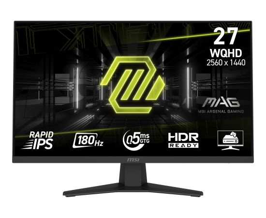 MSI MAG 274QFDE (68.6 cm (27 inches), black, QHD, Rapid-IPS, Adaptive-Sync, 180Hz panel) Monitori