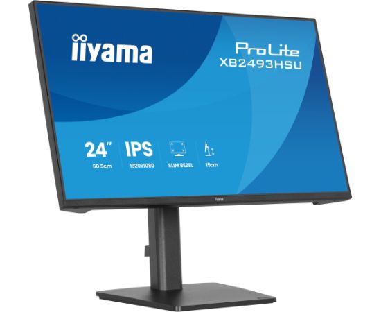 iiyama ProLite XB2493HSU-B1 - 27 - FullHD, IPS, HDMI, DP, USB hub, Adaptive-Sync, 120Hz panel Monitori