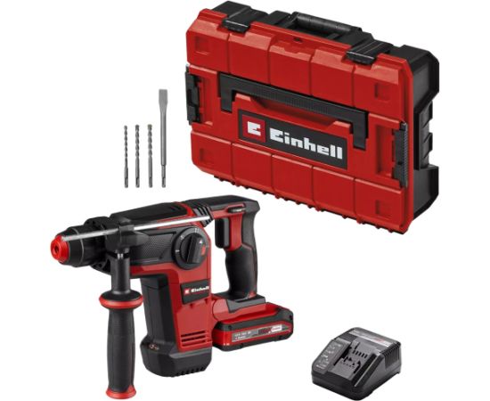 Einhell Professional cordless hammer drill TP-HD 18/28 Li BL+4, 18Volt (red/black, Li-Ion battery 3.0 Ah, 4-piece accessory set, E-Case S) Новинки Для дома и сада 