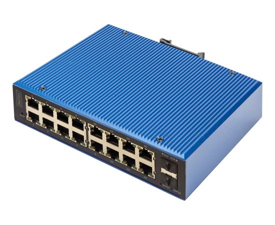Digitus Industrial 16+2-Port L2 managed Gigabit Ethernet PoE Wireless Routers