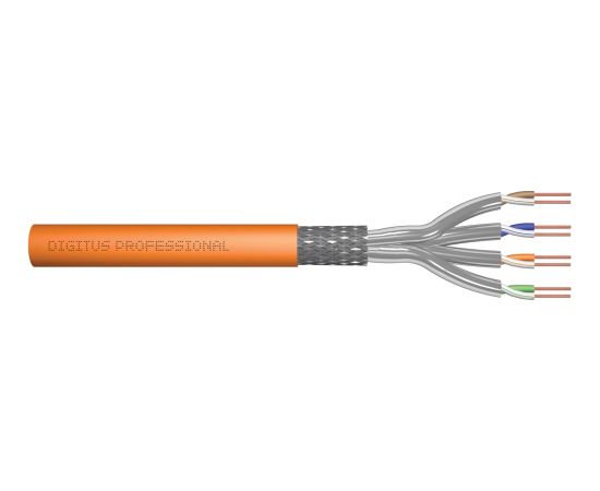Digitus Professional Cat7 S/FTP installation cable simplex (orange, 250 meter drum) Tīkla vadi