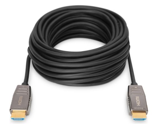 Digitus HDMI AOC Hybrid Fiber Optic Cable, UHD 8K (black, 30 meters) Dažādi vadi