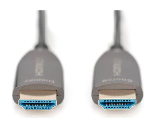 Digitus HDMI AOC Hybrid Fiber Optic Cable, UHD 8K (black, 30 meters) Dažādi vadi