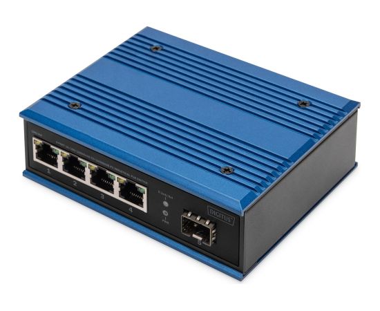 Digitus 4P Gigabit PoE Switch Ind. Unmanaged 1xSFP Wireless Routers