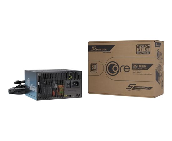 Seasonic CORE GC-650 ATX3.1, PC power supply black, 2x PCIe, 650 watts Блоки питания