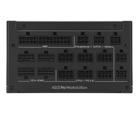 ASUS ASUS-PRO-WS-2200P, PC power supply, black, 2x 12-pin high-power GPU, 4x PCIe, cable management, 2200 watts Datoru barošanas bloki