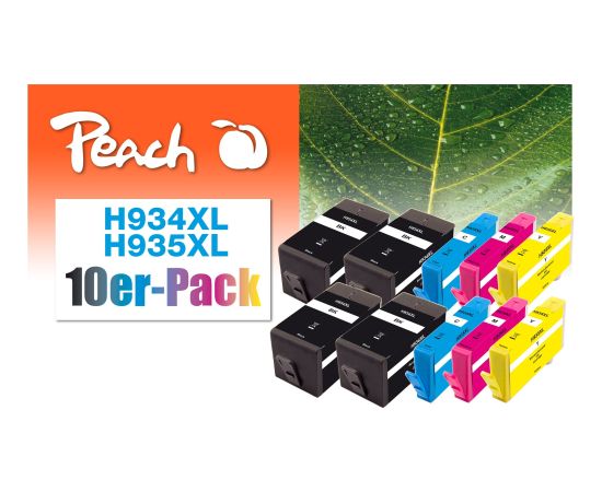 Peach ink PI300-688 (10-pack) compatible with HP No. 934/935XL Tintes printeru izejmateriāli