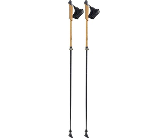 Komperdell Bayamo Carbon Vario, fitness equipment black/light brown, 1 pair, 105-125 cm Трекинговые палки