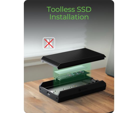 Raidsonic ICY BOX IB-1920M-C42, drive enclosure black, passive cooling Korpusi ārējiem HDD, SSD