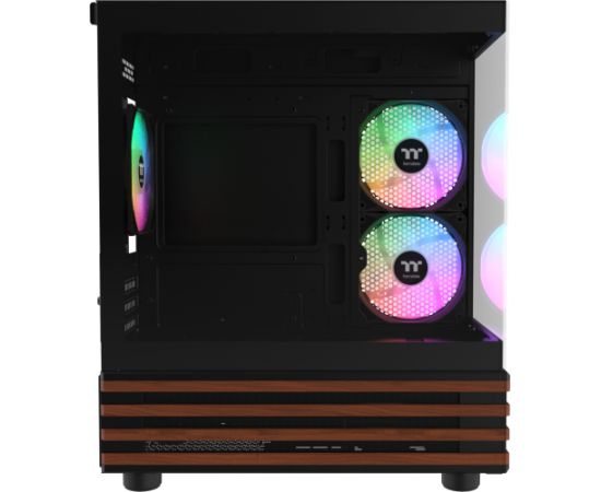 Thermaltake View 170 WS ARGB, Tower Case black/wood, Tempered Glass x 2, Wood Texture Datoru korpusi